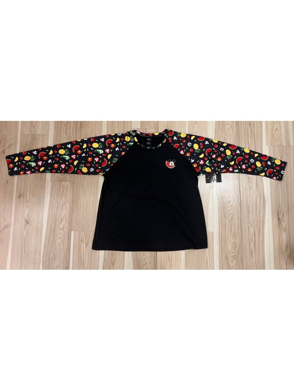 Disney Mickey Mouse Fruit Rash Guard Swim Top Plus Size 3 NWT